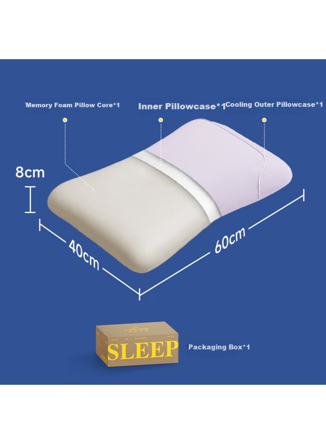 Sleephero Zero-pressure Deep Sleep Cervical Pillow For Adults With Cervical Spondylosis, Children, And Mothers, Low-profile Memory Foam Pillow 8cm - Image 3