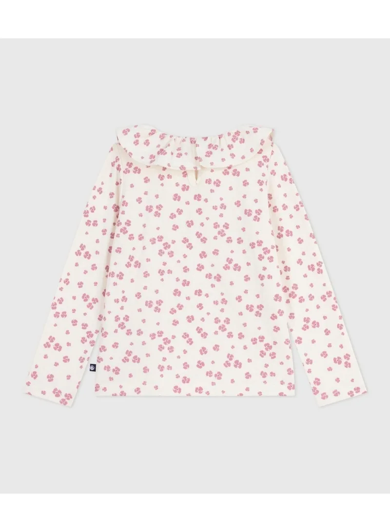 Petit Bateau Children's long-sleeved printed cotton T-shirt