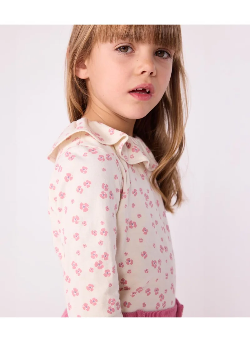Petit Bateau Children's long-sleeved printed cotton T-shirt