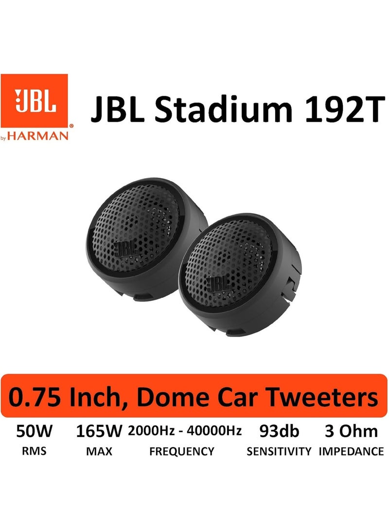 JBL Stadium 192T Tweeter Car Speaker Boxes - 3/4 Inch Precision Tweeter Car Speaker by Harman Kardon (1 Pair) 150 Watt - Black - Image 3