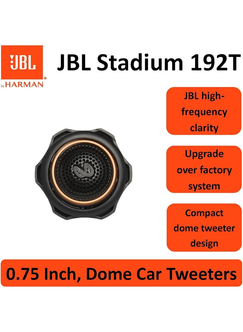 JBL Stadium 192T Tweeter Car Speaker Boxes - 3/4 Inch Precision Tweeter Car Speaker by Harman Kardon (1 Pair) 150 Watt - Black - Image 4