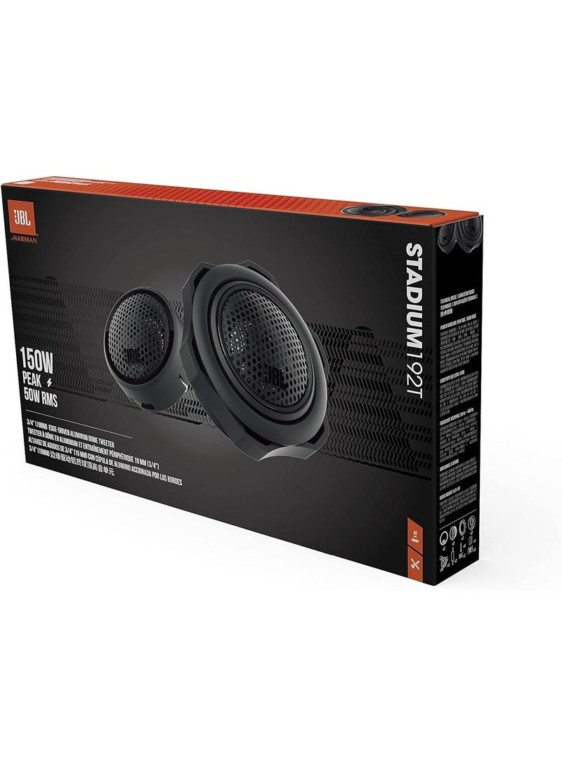 JBL Stadium 192T Tweeter Car Speaker Boxes - 3/4 Inch Precision Tweeter Car Speaker by Harman Kardon (1 Pair) 150 Watt - Black - Image 2