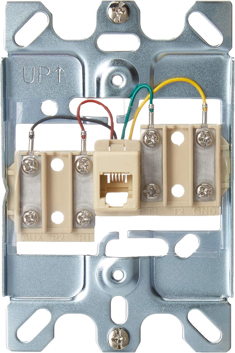Leviton C0256-SS 6P4C Telephone Wall Plate with Stainless Steel Finish - Image 2
