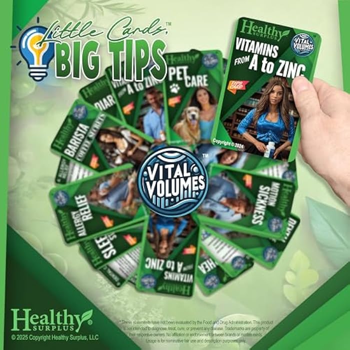 Healthy Surplus Equate Magnesium 500 mg - 55 Caplets and Vital Volumes Tips Card - Image 3
