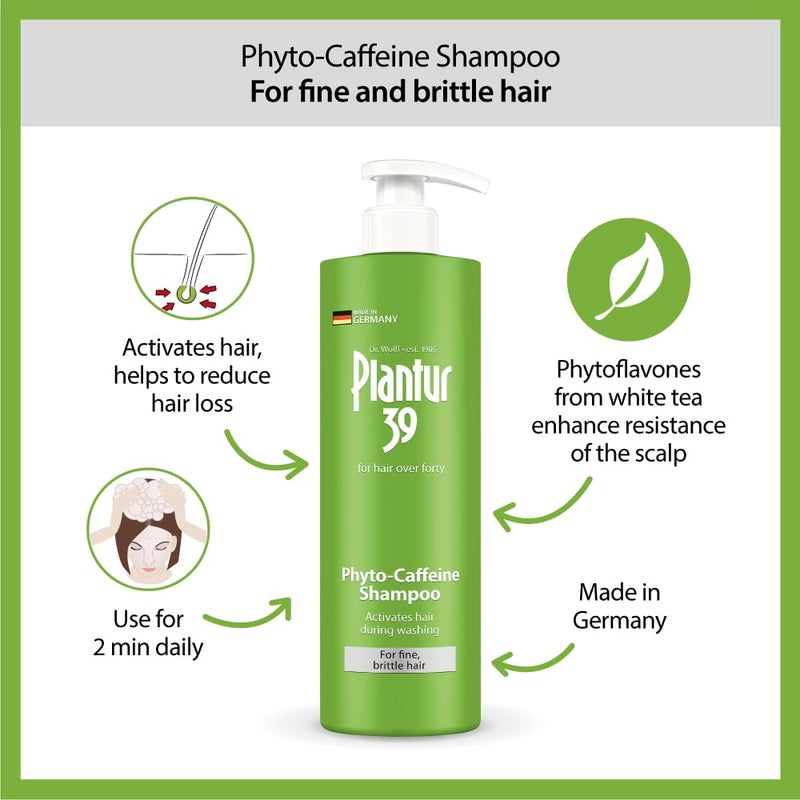 Plantur 39 Fine and Brittle Hair Shampoo (16.9 fl oz) I Phyto-Caffeine Formula I Promotes Natural Growth I For Women's Thinning Hair - Image 3