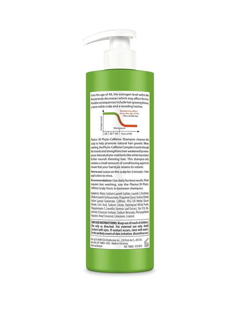 Plantur 39 - Plantur 39 Phyto-Caffeine Shampoo For Fine Brittle Hair, 16.9 Fluid Ounce (500 mL) - Image 1