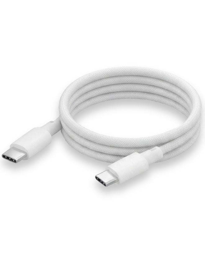 EVO-C02 20W Fast Wall Charger with USB-C Power Delivery, USB Port and Type-C to Type-C Cable, Dual Port Fast Charging Adapter, Compact USB-C Charger Block for iPhone, Android Phones, Tablets, Earbuds, Smartwatches and USB Devices - Image 3
