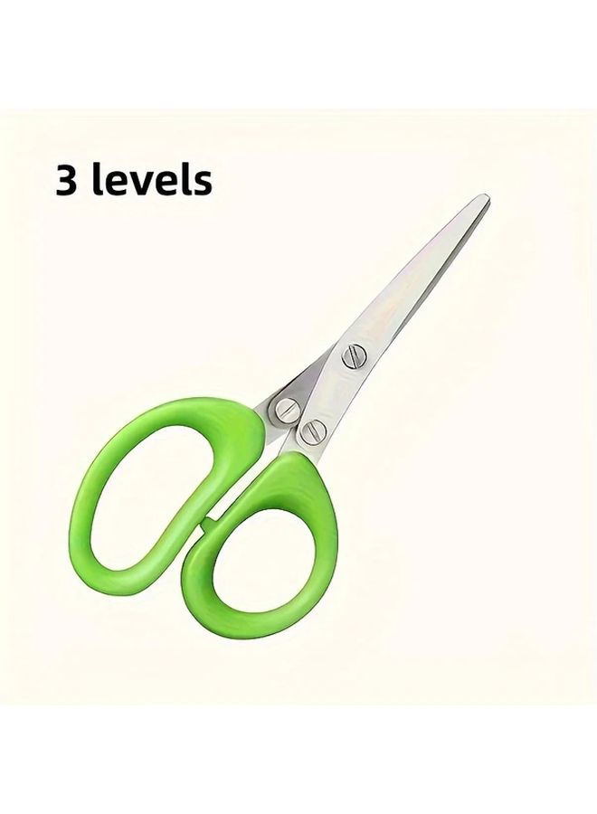 Ergonomic Multi Layer Kitchen Scissors 1pc Easy Clean Metal Cutter for Herbs Green Onions - Image 5