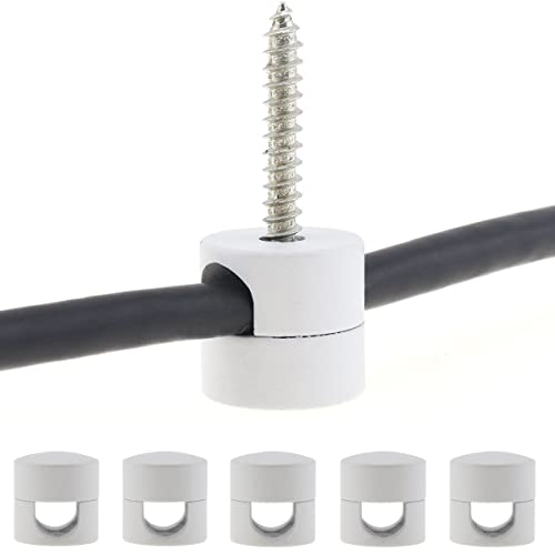 RTNLIT Swag Hook for Chandelier Ceiling Lights Cable, Lamp Hook for Fabric Electrical Cord Cable Hanging Pendant Lighting Fixtures(White, Pack of 5) - Image 5