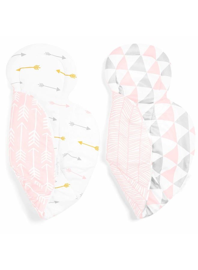 BaeBae Goods Infant Insert Compatible With 4Moms Mamaroo & Rockaroo – Car Seat Insert 2 Pack – Reversible Infant Car Seat Insert - Image 3
