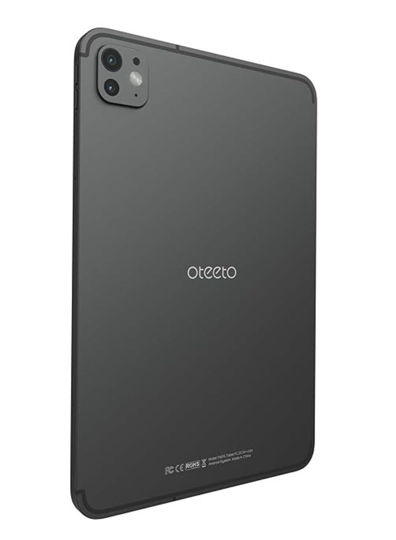 Oteeto TAB 15 Tablet/10.1 Inch/4G SIM/Premium Design/iOS Style Operating System/5G Dual SIM/Octa Core Processor/Included Flip Cover and Keyboard/8GB RAM + 512 GB ROM/Android 13/6000 mAh/8MP Front + 13 MP Rear Camera_Grey - Image 2