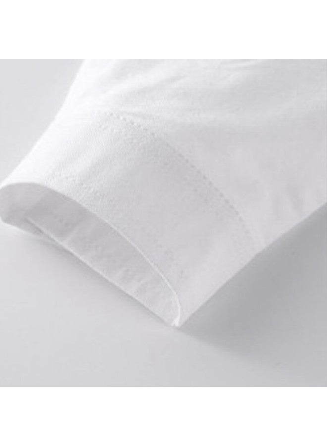 Luobobeibei Children's White Spring Long Sleeve Shirt Performance School Uniform White 160 - Image 5