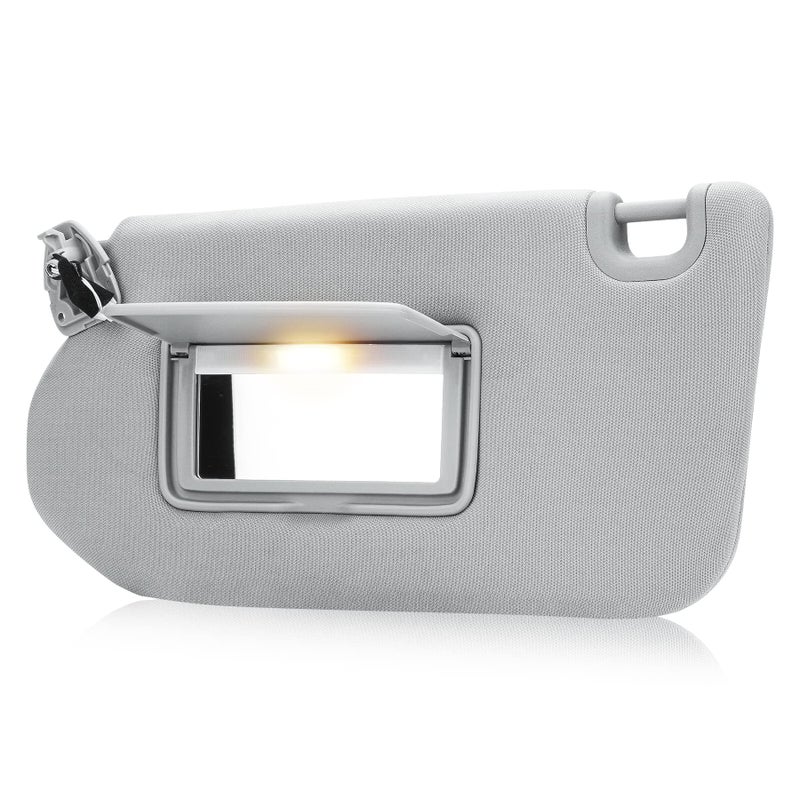 Gray Driver Left Side Sun Visor Replacement Compatible with Nissan Pathfinder 20132018 Infiniti QX60 20142017 Infiniti JX35 2013 Replace 964019PB0A