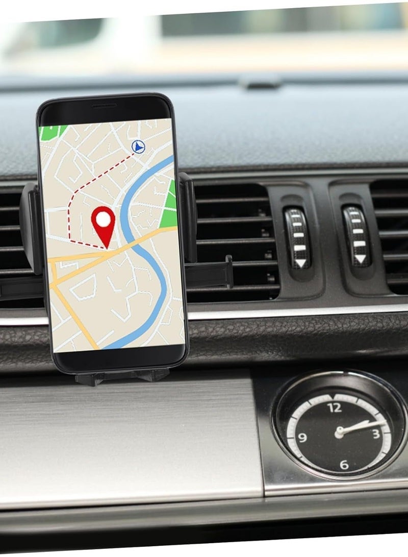 حامل هاتف السيارة - حامل جوال في السيارة لفتحة التهوية - ملحقات قفل تلقائي بدون استخدام اليدين - متوافق مع جميع الهواتف المحمولة - Image 4