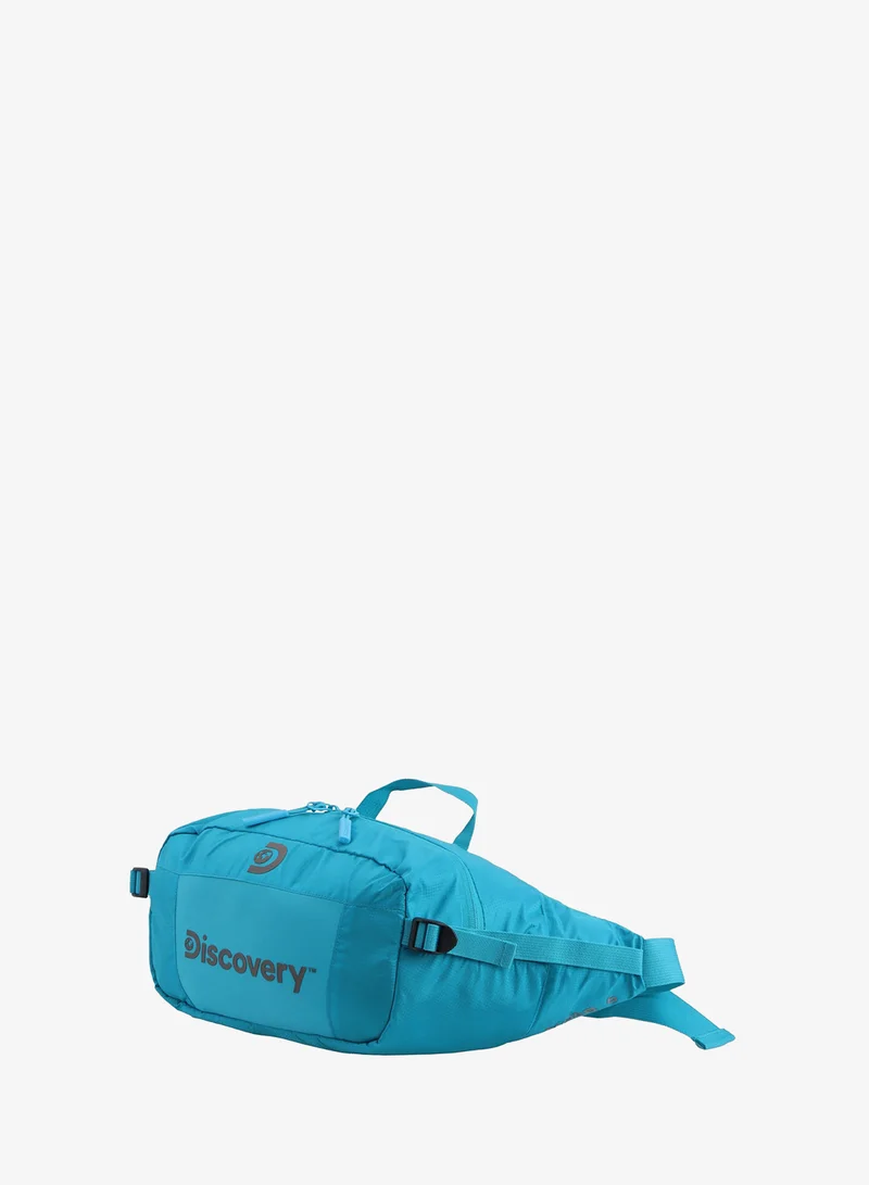 ديسكفري حقيبة خصر ديسكفري زرقاء متينة وخفيفة مقاومة للماء مع جيب  للرجال والنساء للسفر والمغامرات والتخييم والمشي لمسافات طويلة