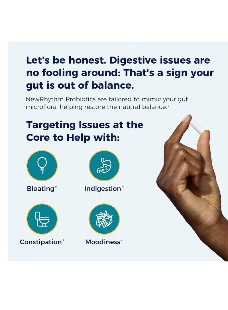 Probiotics One 120 Billion CFU Probiotic Complex - 36 Strains with Prebiotics & Digestive Enzymes for Gut Health & Immune Support - Delayed Release Capsules for Women & Men - Vegan - 30 Count - Image 2