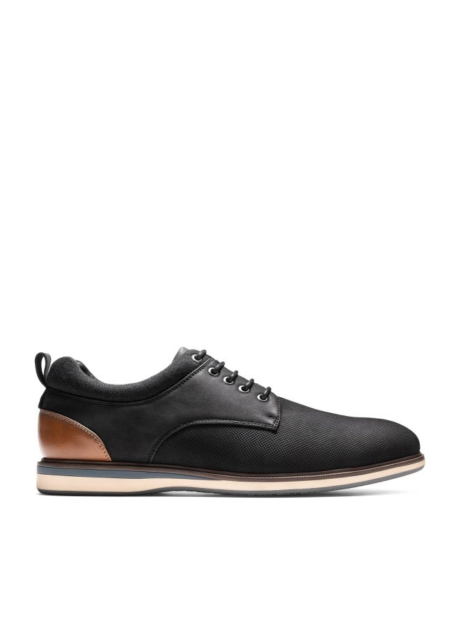 Bruno Marc Men's Casual Dress Shoes, Comfortable Sponge Lining, Removable Insole, Non-Slip TPR Outsole, Adjustable Lace-Up, Versatile for Office, Wedding, Everyday, Size 9,Black,LG19011M - Image 1