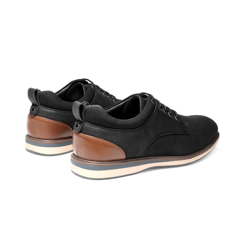 Bruno Marc Men's Casual Dress Shoes, Comfortable Sponge Lining, Removable Insole, Non-Slip TPR Outsole, Adjustable Lace-Up, Versatile for Office, Wedding, Everyday, Size 9,Black,LG19011M - Image 5