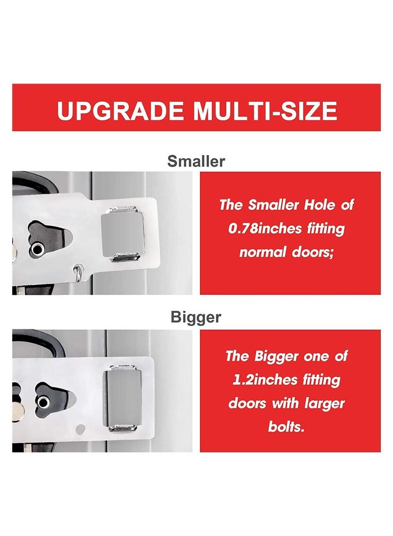 SYOSI 2 Pieces Portable Door Lock Travel Door Locker Latch Traveling Extra Locks - Image 4