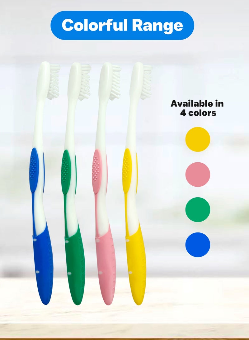 Shield Care فرشاة أسنان شيلد كير مضادة للبكتيريا، تحافظ على نظافة سطح الشعيرات (رعاية خبراء - شعيرات ناعمة) للبالغين - 12 قطعة (عبوة من 1) - Image 3