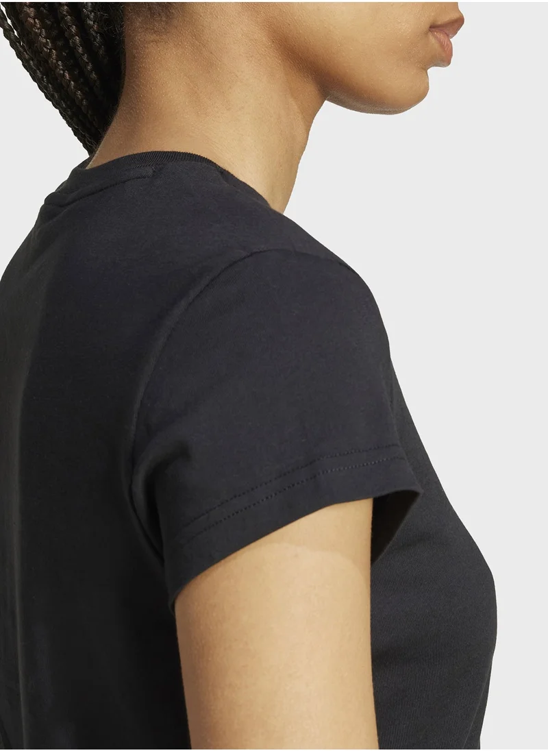 Adidas Originals BLACK Essentail T-Shirt for Women | Best Price UAE