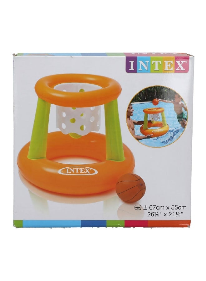 INTEX Inflatable High Quality PVC Swimming Floating Hoops Orange and Green 55 x 67 x 67 cm 58504 - Image 2
