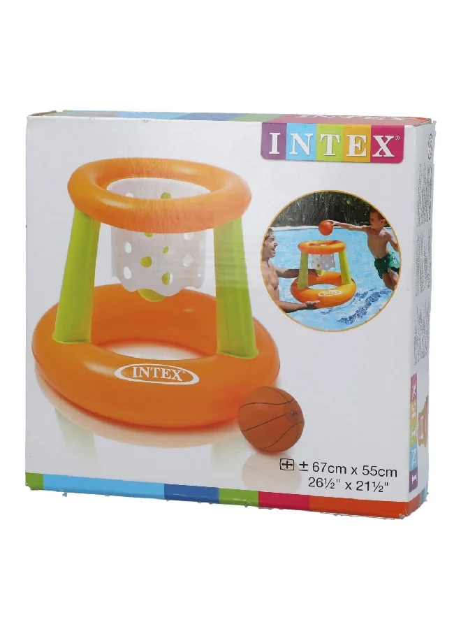 INTEX Inflatable High Quality PVC Swimming Floating Hoops Orange and Green 55 x 67 x 67 cm 58504