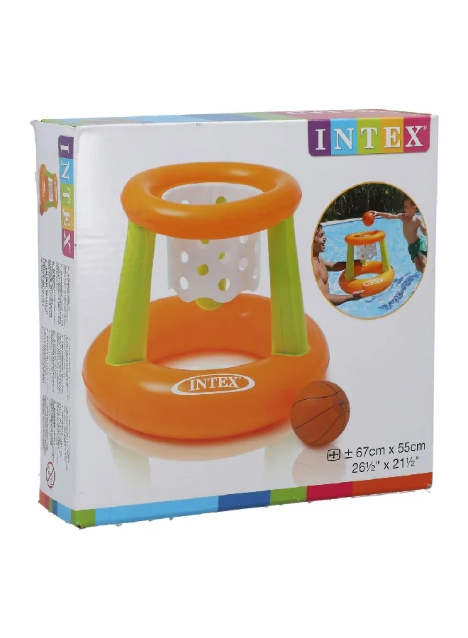 INTEX Inflatable High Quality PVC Swimming Floating Hoops Orange and Green 55 x 67 x 67 cm 58504