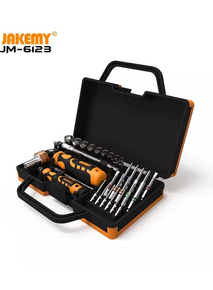 JAKEMY JM-6123 Screwdriver Set: 31-in-1 Professional Multi-Purpose Maintenance Tool Set - Image 3