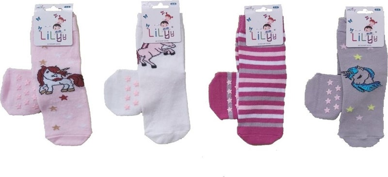 Lilyy Baby & Kids Socks Lilyy 12 Double Sole Anti-Slip Socks