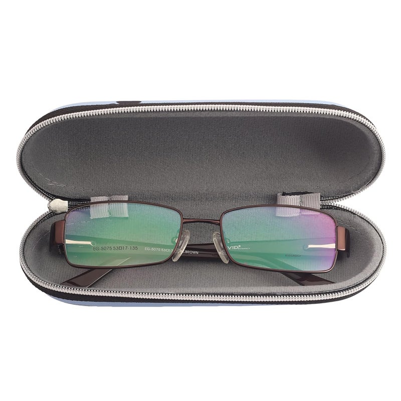 Vivid حافظة نظارات VIVID Vision خفيفة الوزن للبالغين للجنسين | حماية النظارات | علبة نظارات | صندوق نظارات | إغلاق - سحاب | جلد صناعي - Image 3