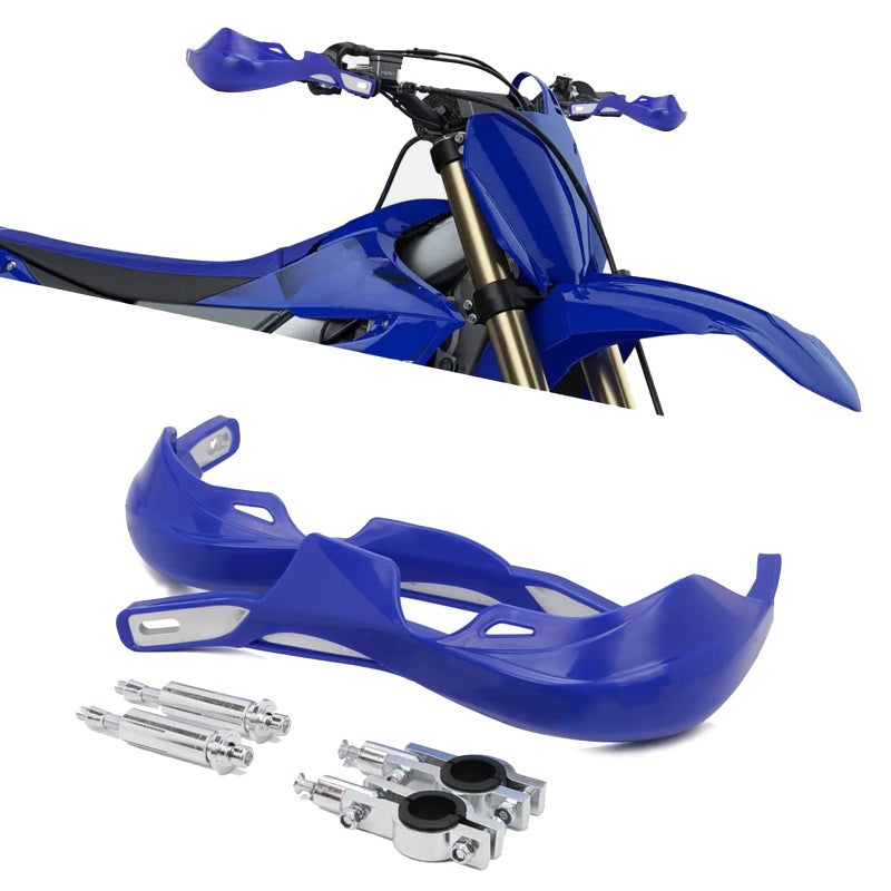USTPO Dirt Bike Hand Guards Motorcycle Handguards Universal 78 22mm 1 18 28mm Bar for TTR 125 YZ125 YZ250 YZ250F YZ450F TTR230 WR250F WR450F YFZ450 Dirt Pit Bike ATV Motocross Blue