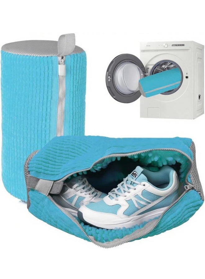 شنطة غسيل الأحذية والجزم والكوتشيات - كيس غسل الجزم للغسالات - شنطة غسيل أحذية قابلة لإعادة الاستخدام وقابلة للتعليق للغسالة والمجفف، شنطة أحذية للغسالة لجميع أنواع وأحجام الأحذية متعددة الالوان ( قطعه واحده ) - Image 1