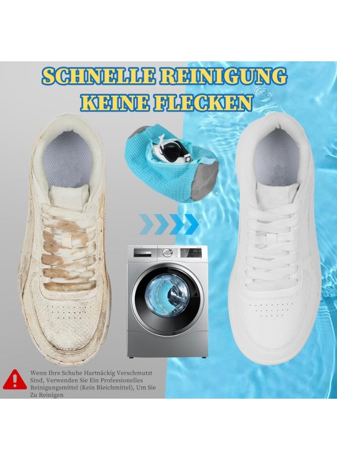 شنطة غسيل الأحذية والجزم والكوتشيات - كيس غسل الجزم للغسالات - شنطة غسيل أحذية قابلة لإعادة الاستخدام وقابلة للتعليق للغسالة والمجفف، شنطة أحذية للغسالة لجميع أنواع وأحجام الأحذية متعددة الالوان ( قطعه واحده ) - Image 3