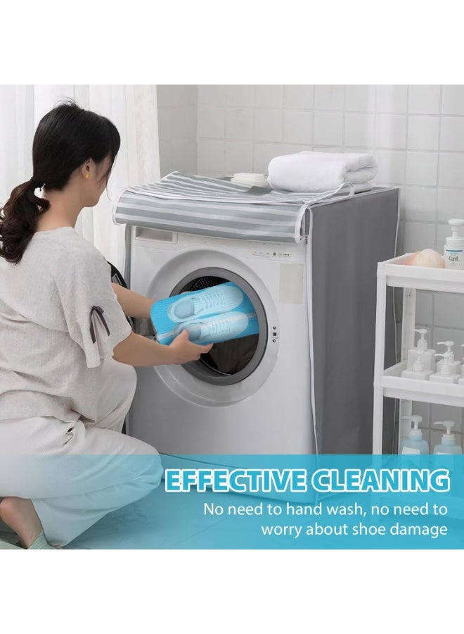 شنطة غسيل الأحذية والجزم والكوتشيات - كيس غسل الجزم للغسالات - شنطة غسيل أحذية قابلة لإعادة الاستخدام وقابلة للتعليق للغسالة والمجفف، شنطة أحذية للغسالة لجميع أنواع وأحجام الأحذية متعددة الالوان ( قطعه واحده ) - Image 4
