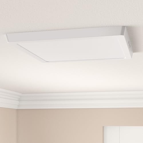 D'Mak 30 Watt White LED Panel Ceiling Light, Aluminium Metal Powder Coated, Surface Mounted LED Light with Driver, Square, Modern Lights for Living Room, Bedroom and Hall, Pack of 2 - Image 2