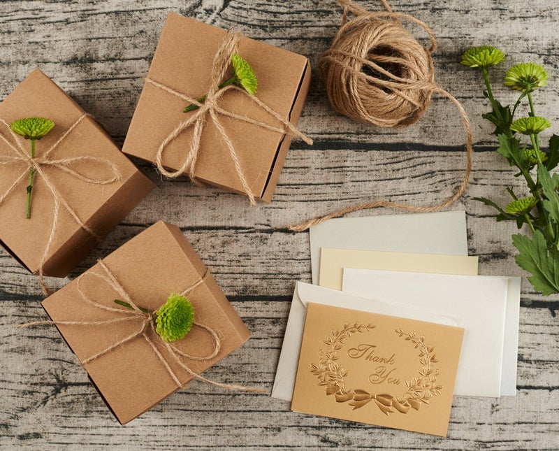 MESHA 50PC Brown Gift Box 3x3x3'' Small Cardboard Gift Boxes with Lids, Bridesmaid Proposal, Bridal, Cupcake Box, Groomsmen Proposal Box - Image 4