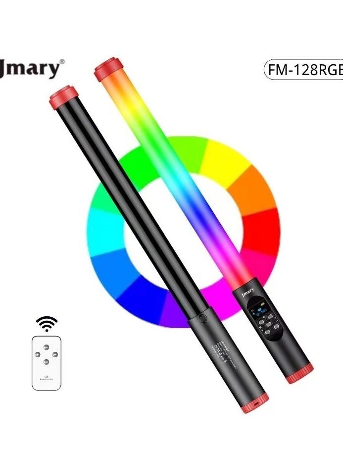 Jmary جيماري FM-128 شريط إضاءة LED RGB مقاوم للماء مع مؤشر عرض OLED - Image 1