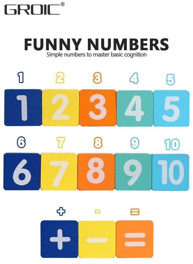 GROIC - Finger Numbers Counting Toy,Learning Counting Board,Math Toys for Toddler, Number Counting Toy for Kids,Counting Matching Activities Fine Motor Skills Toys - Image 1