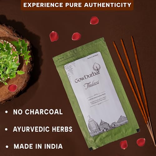 GOW DURBAR GowDurbar Zipper Agarbatti Thulasi Fragrance 150g (Pack of 2) | Organic Incense Sticks with Panchagavya | Coal-Dust-Free | for Pooja, Yoga & Meditation - Image 2
