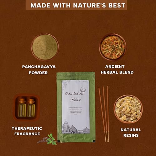 GOW DURBAR GowDurbar Zipper Agarbatti Thulasi Fragrance 150g (Pack of 2) | Organic Incense Sticks with Panchagavya | Coal-Dust-Free | for Pooja, Yoga & Meditation - Image 4