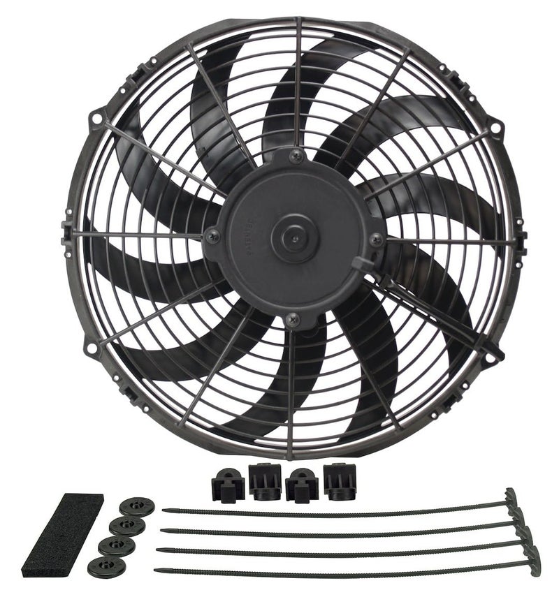 Derale 16112 12 Diameter HO Extreme Electric Fan Black