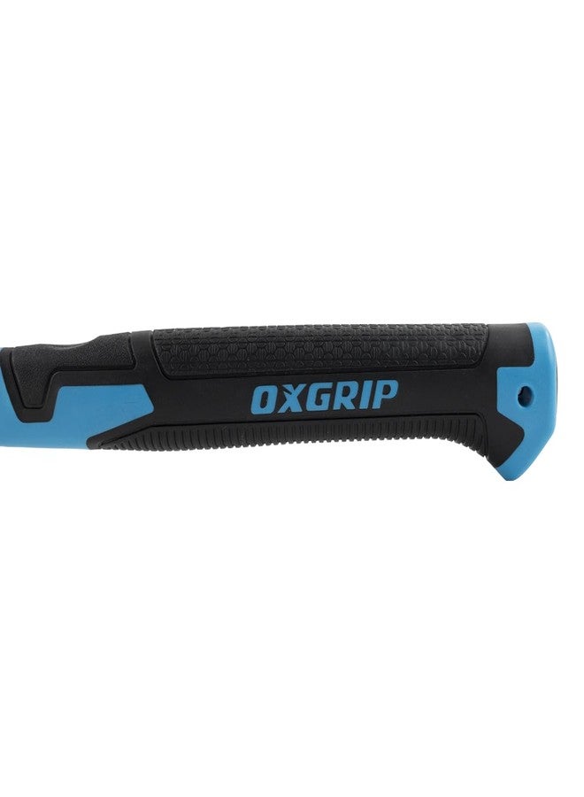 OX Pro 30-Oz Ultrastrike Framing Hammer: Milled Face, Straight Claw, Robust Power, Vibration Dampening Bridged Neck, One Piece Steel Handle, Non-Slip Grip, Safety Features for Ultimate Durability - Image 2