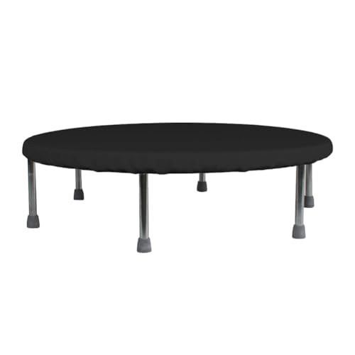 COOSOO Trampoline Cover Mini Trampoline Cover Waterproof protective cover for Trampoline Indoor Outdoor Garden Rebounder Not Spring Cover Black 40Dia x 43H - Image 1