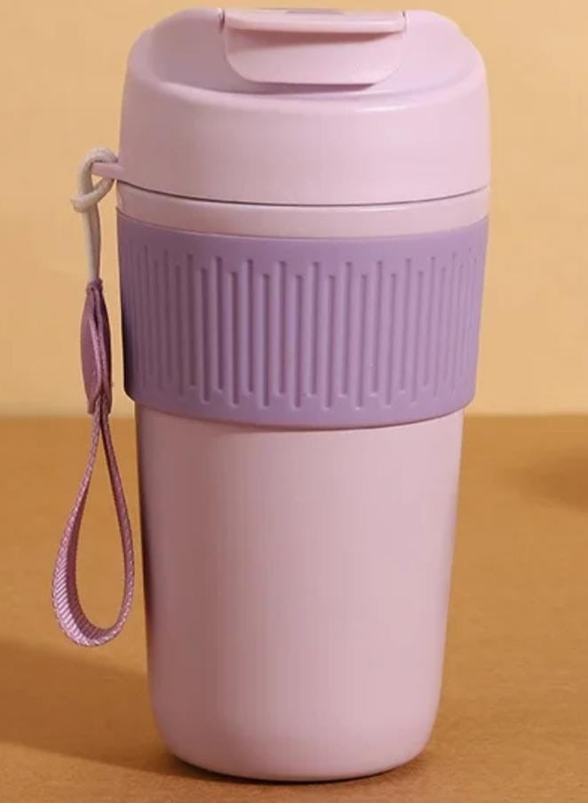 كوفي مج حراري (كوب) بتصميم "Coffee" سعة 400 مل - مستورد، حافظ للحرارة والبرودة (استانلس ستيل) - Image 2