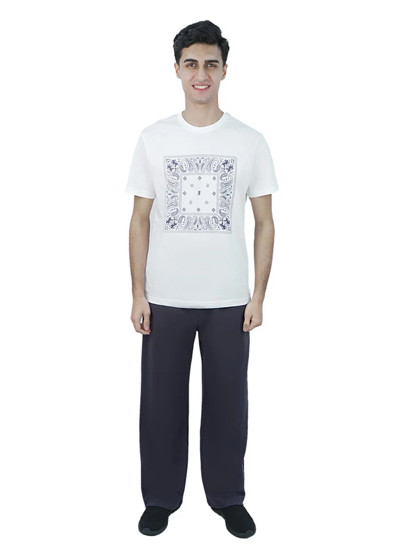 Giordano Men’s Slim Fit Cotton Bandana Print Tee