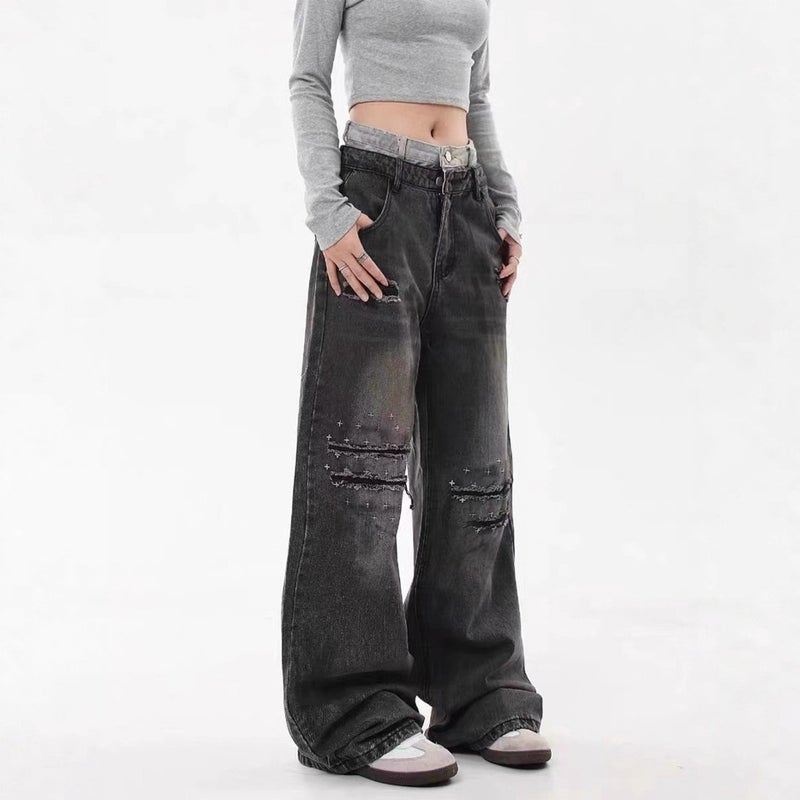 Unisex Casual Daily Denim Jeans - Image 3