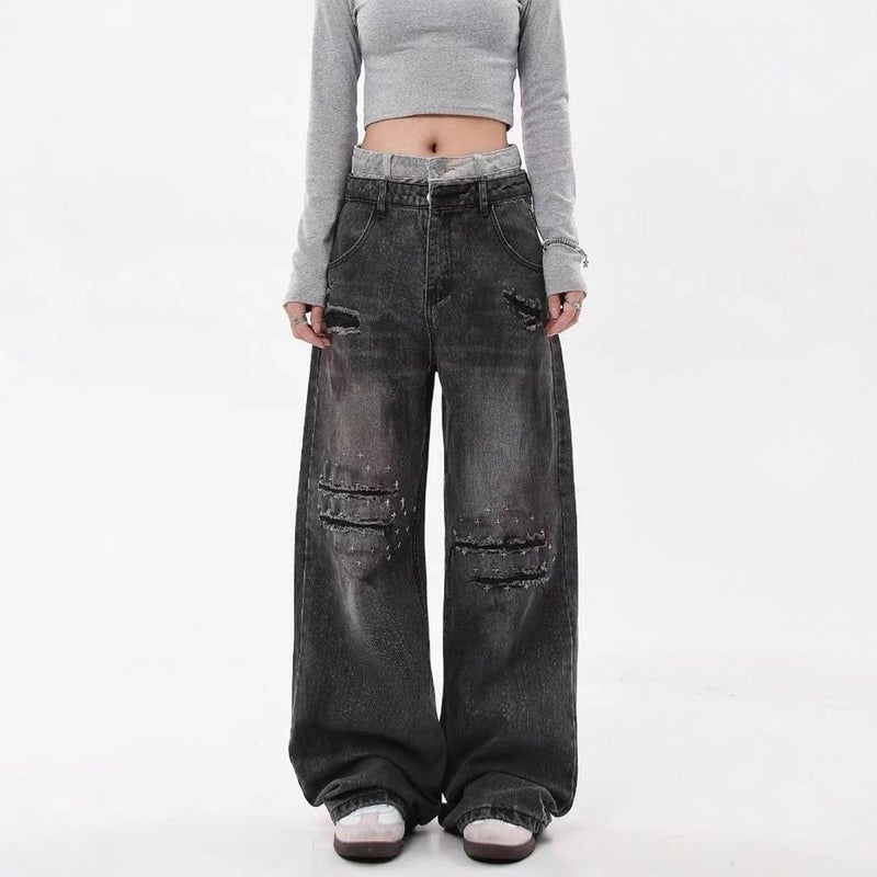 Unisex Casual Daily Denim Jeans - Image 1