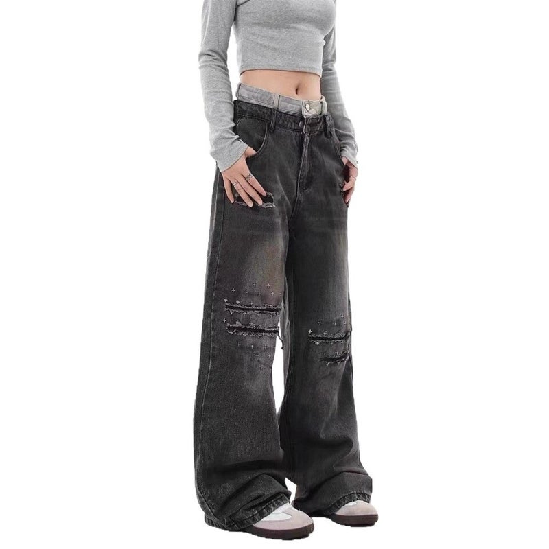 Unisex Casual Daily Denim Jeans - Image 4
