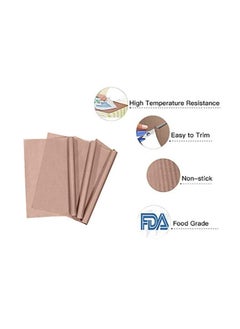 NIBEMINENT 3-Piece Heat Press Transfer Sheet Set Brown 16x20inch  - Image 5